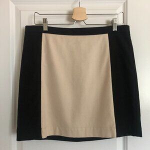 Ann Taylor Loft Skirt Black & Cream Skirt (Size 10)